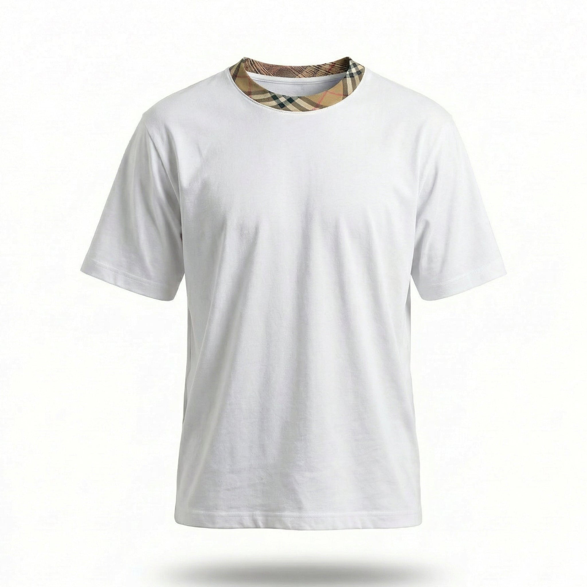 Burberry Ryan Relaxed Fit Check Crewneck Tee