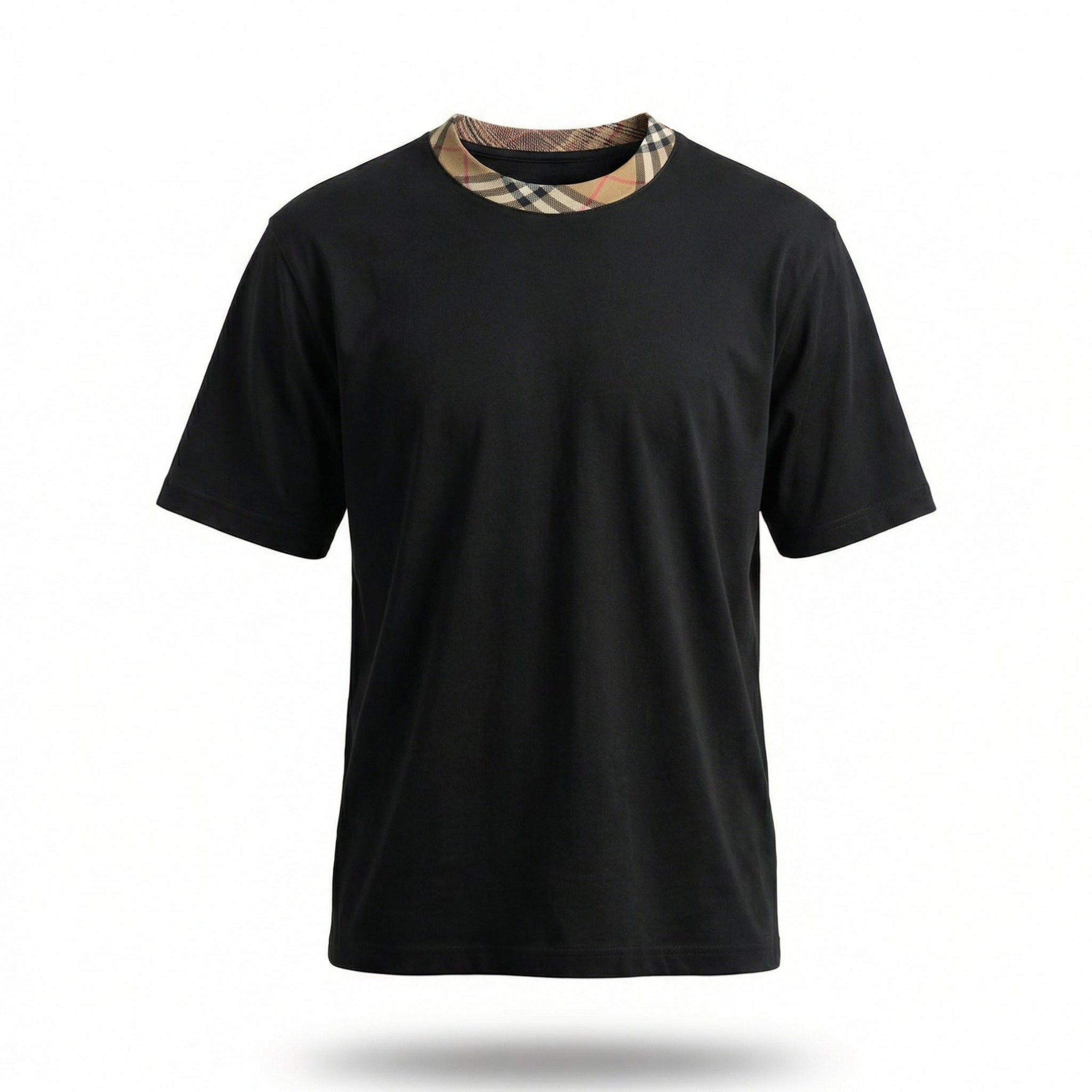 Burberry Ryan Relaxed Fit Check Crewneck Tee